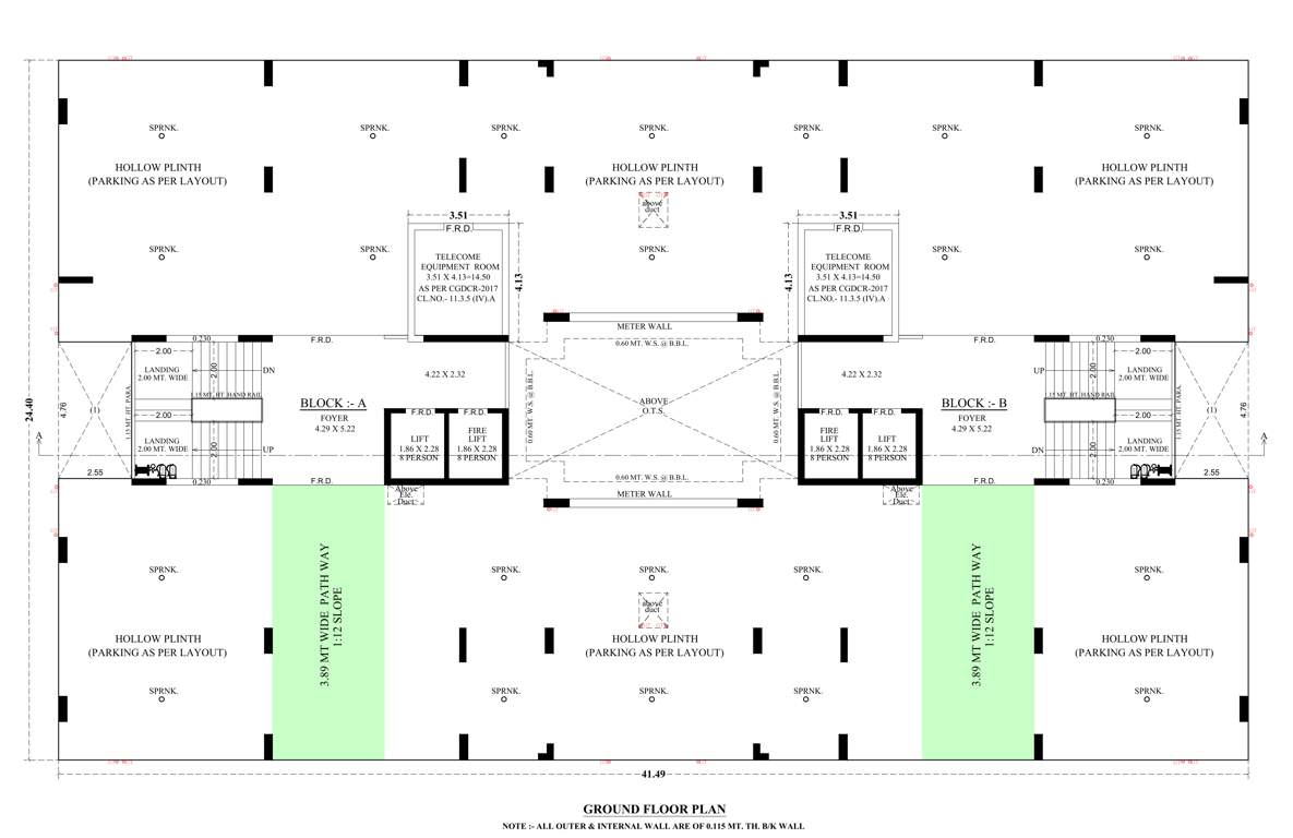  reva 80 Tower A Cluster Plan for ground Floor