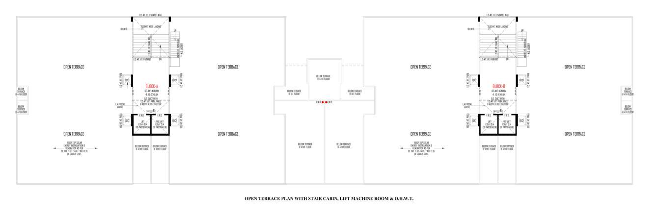  gokuldham parisar A Cluster Plan for terrace Floor