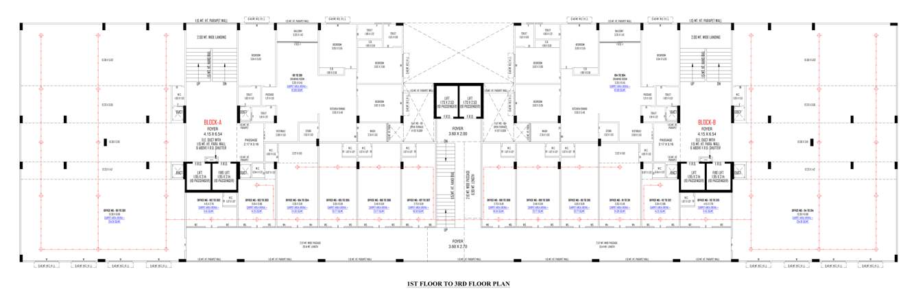  gokuldham parisar A Cluster Plan from 1st to 3rd Floor