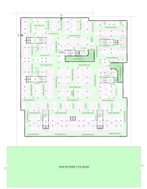  gokuldham parisar B Cluster Plan for basment Floor