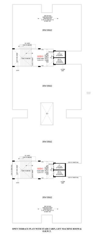  gokuldham parisar C Cluster Plan for terrace Floor