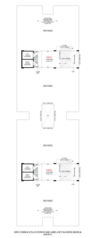  gokuldham parisar F Cluster Plan for terrace Floor