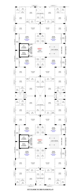  gokuldham parisar G Cluster Plan from 1st to 3rd Floor