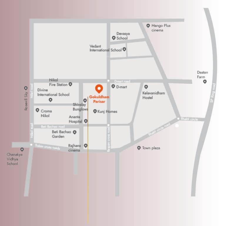  gokuldham parisar Location Plan
