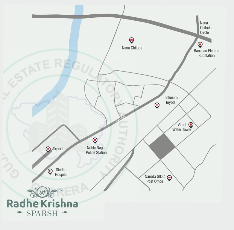  radhe krishna sparsh Location Plan
