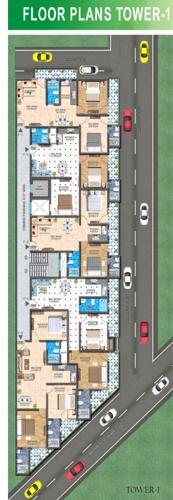  provica-homes-2 Tower A Cluster Plan from 1st to 4th Floor