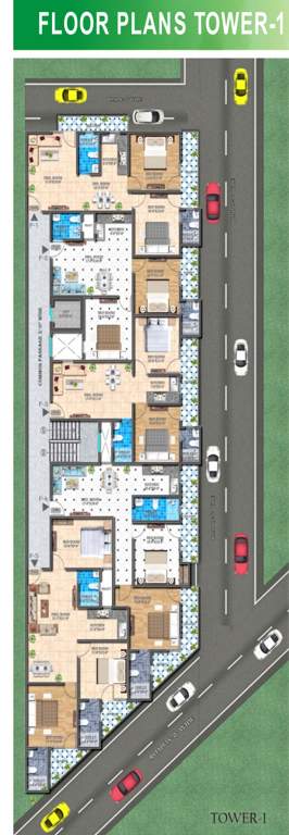  provica homes 2 Tower A Cluster Plan from 1st to 4th Floor