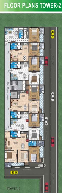  provica homes 2 Tower B Cluster Plan from 1st to 4th Floor