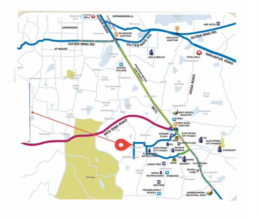  sai elite apartment Location Plan