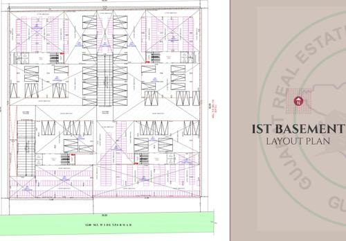  gulmohar-the-garden-living Tower A Cluster Plan for basement Floor
