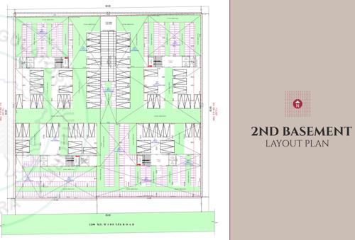  gulmohar-the-garden-living Tower A Cluster Plan for basement Floor