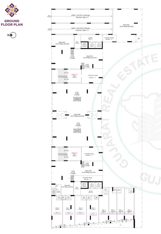  aashirvad lavish Block A Cluster Plan for ground Floor