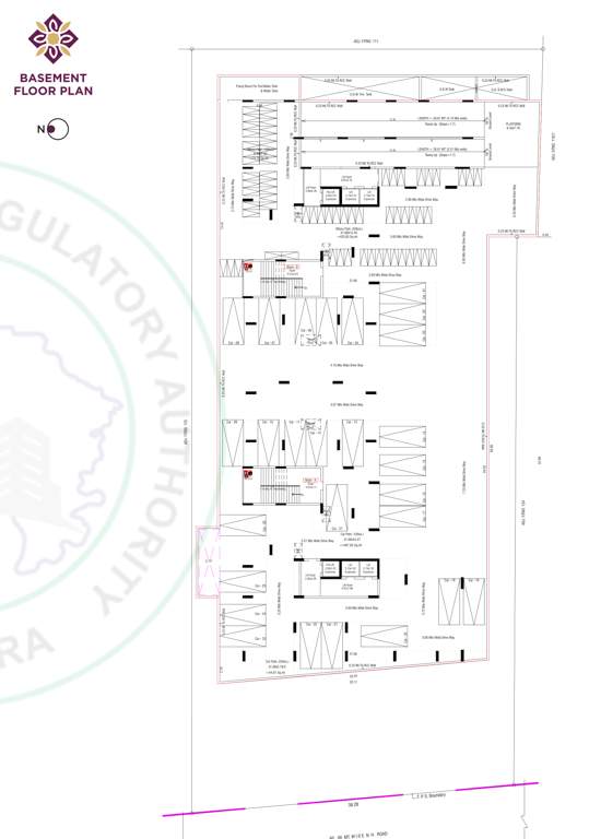  aashirvad lavish Block B Cluster Plan for Basement Plan