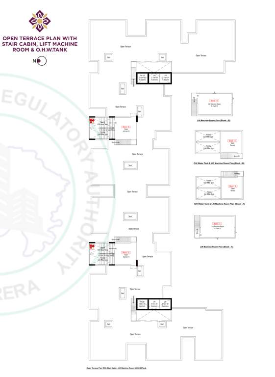  aashirvad lavish Block B Cluster Plan for Terrace Floor