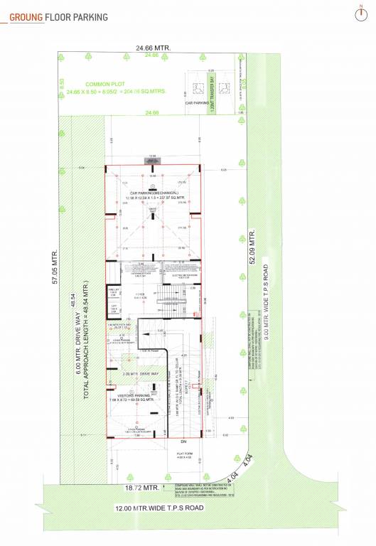  stellar bhavya Tower A Cluster Plan for ground Floor