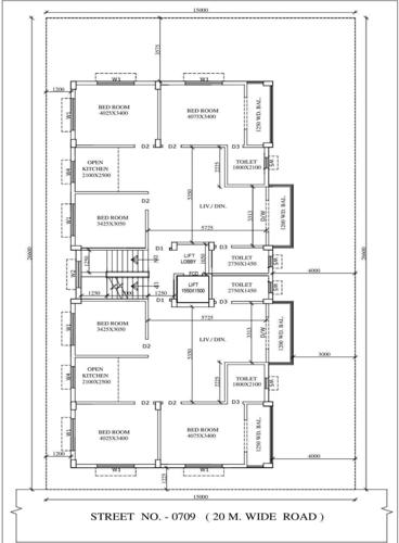  kailash-patil-co-operative-housing-society Kailash Patil Co operative Housing Society Cluster Plan from 1st to 4th Floor