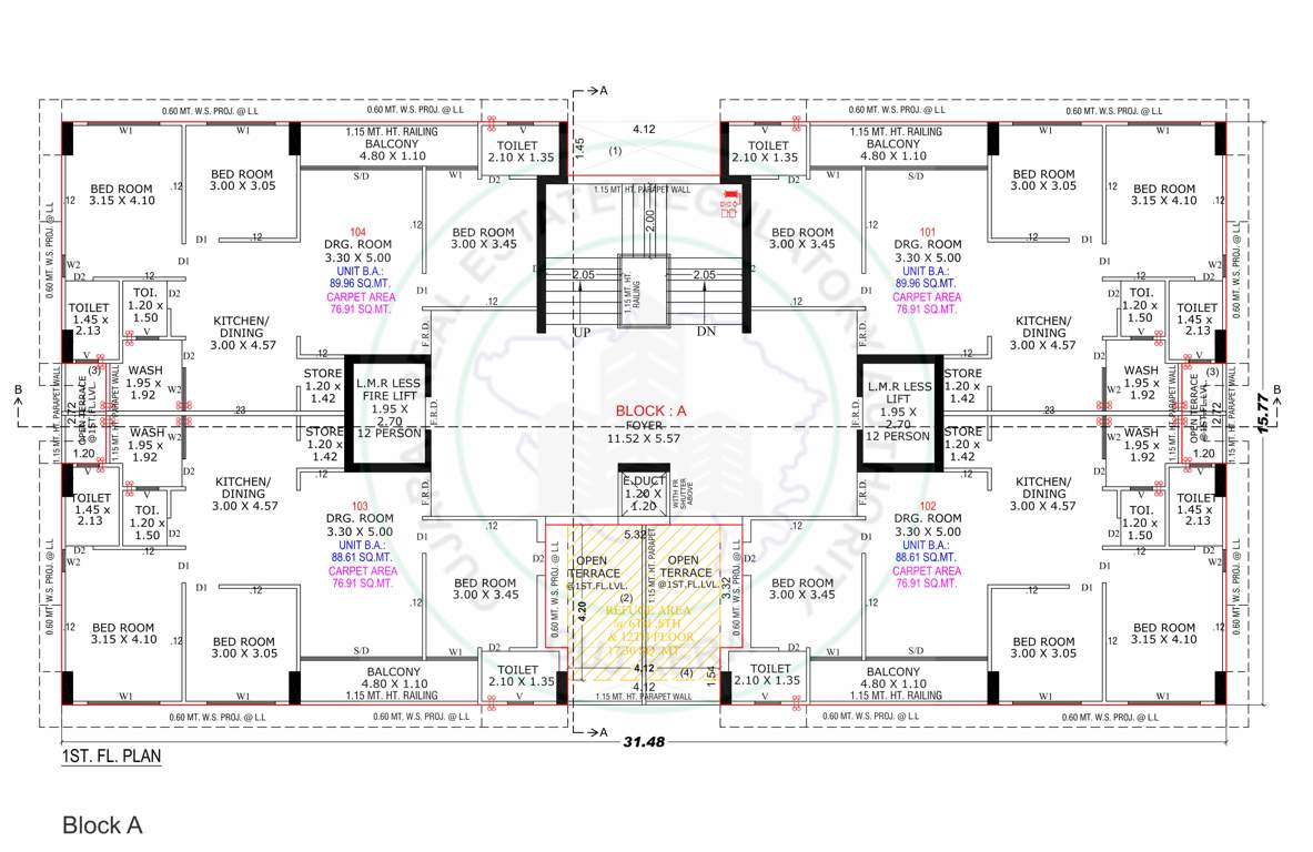  skylife A Cluster Plan for 1st Floor