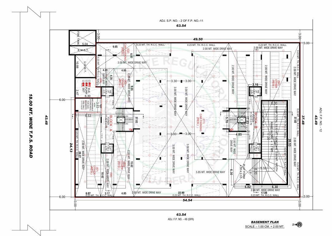  skylife A Cluster Plan for basment Floor