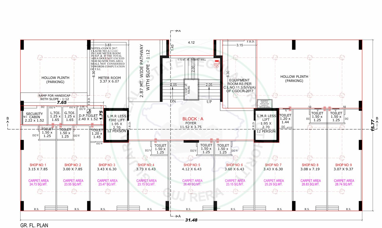  skylife A Cluster Plan for ground Floor