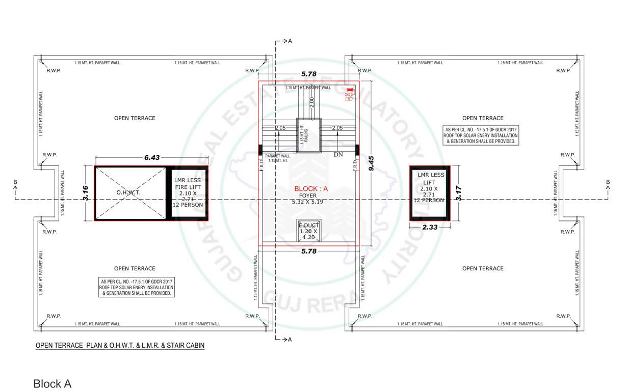  skylife A Cluster Plan for terrace Floor