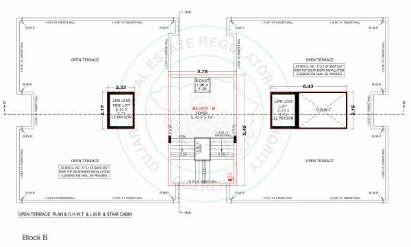  skylife B Cluster Plan for terrace Floor