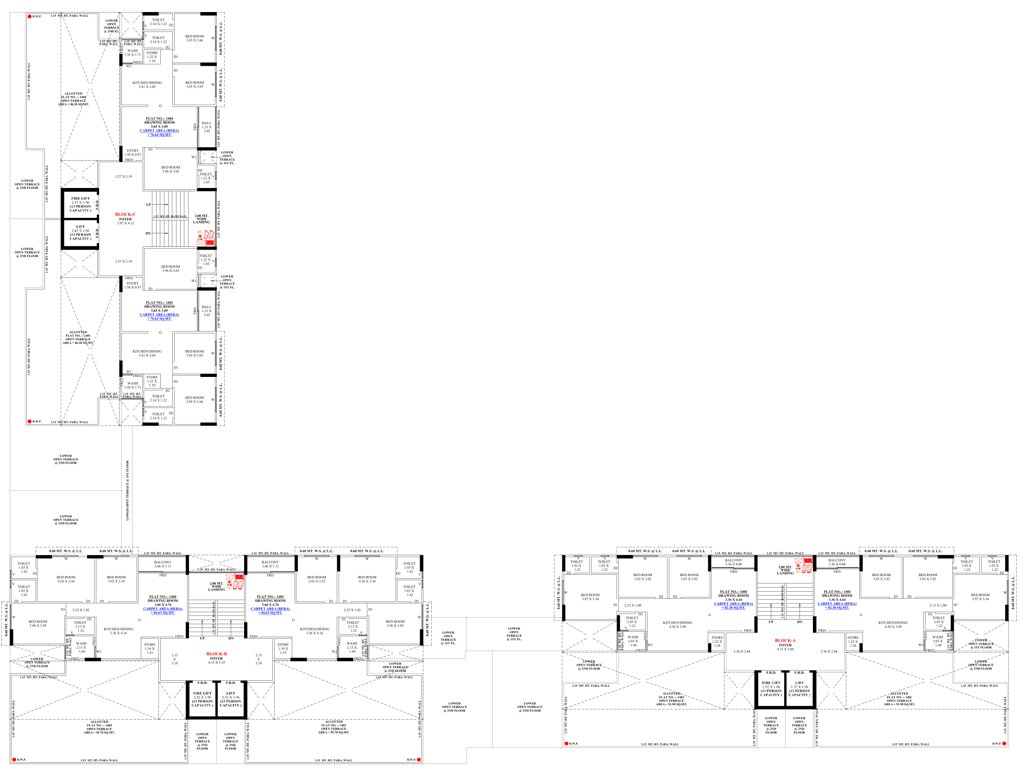  the pearl Block A Cluster Plan for 14th Floor A,B,C