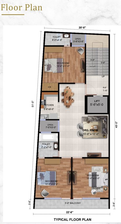  diamond residency Diamond Residency Cluster Plan from 1st to 4th Floor
