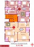  sri-dayananda-residency Sri Dayananda Residency Cluster Plan from 1st to 3rd Floor