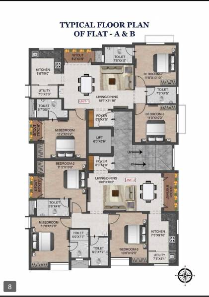  oak-view Oak View Cluster Plan from 1st to 4th Floor