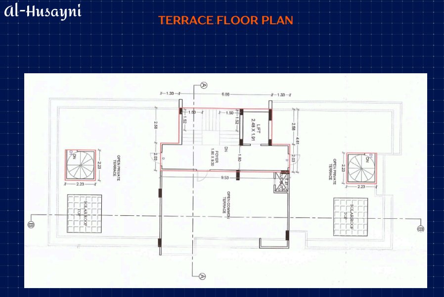  al husayni A Cluster Plan for terrace Floor