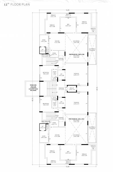  high-life Tower A Cluster Plan for 12th Floor