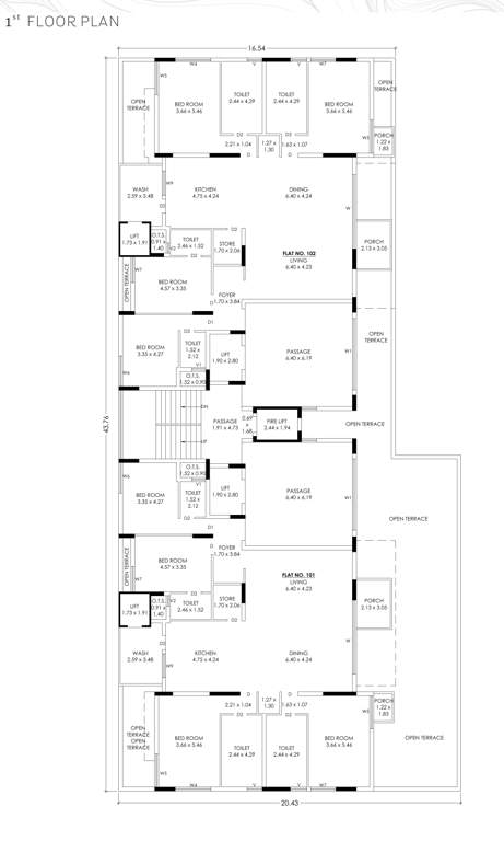  high life Tower A Cluster Plan for 1st Floor