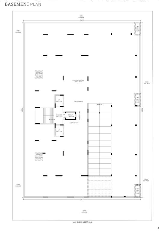  high life Tower A Cluster Plan for besementFloor