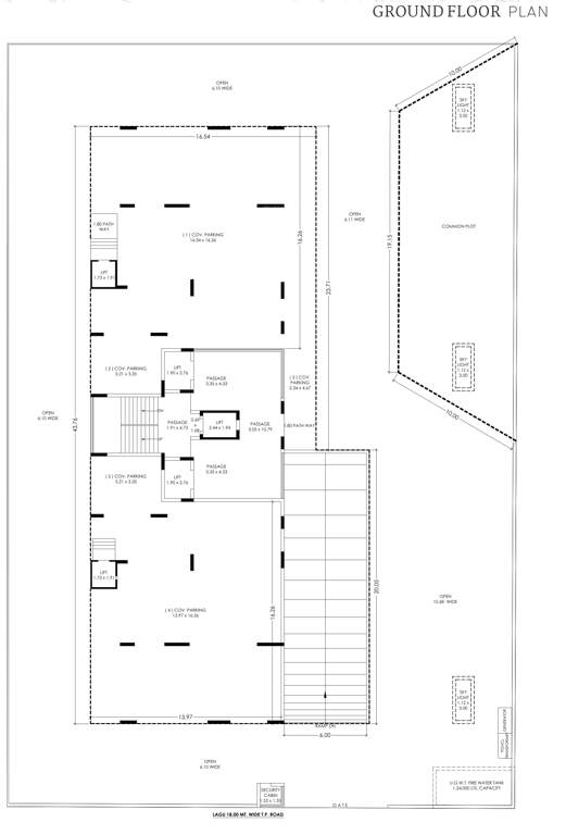  high life Tower A Cluster Plan for ground Floor