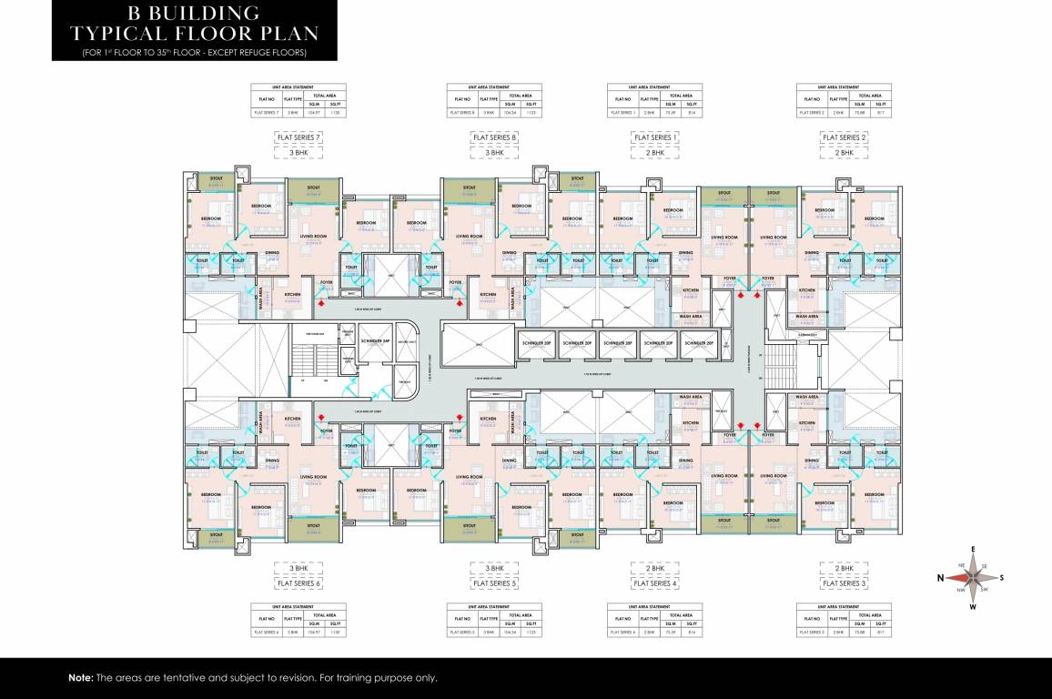  yoo pristine B BUILDING Cluster Plan for Typical Floor