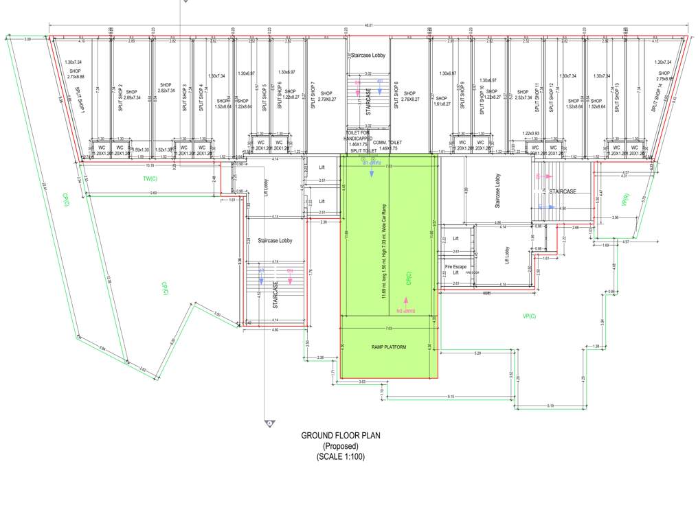 guru krupa heights Guru Krupa Heights Cluster Plan for ground Floor