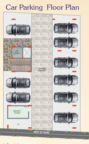  elite-apartment Elite Apartment Cluster Plan for Car parking