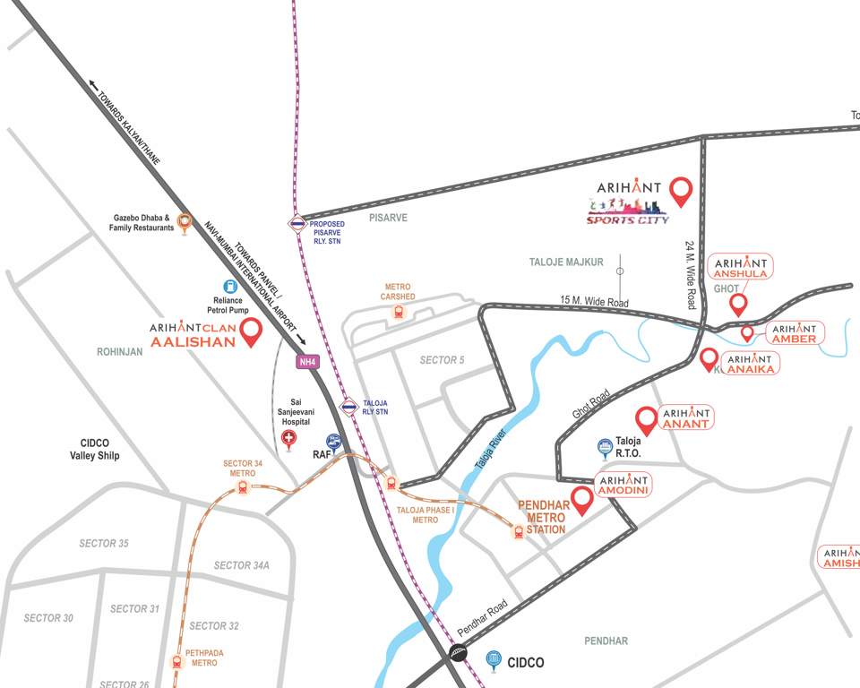  adarsh sports city Location Plan