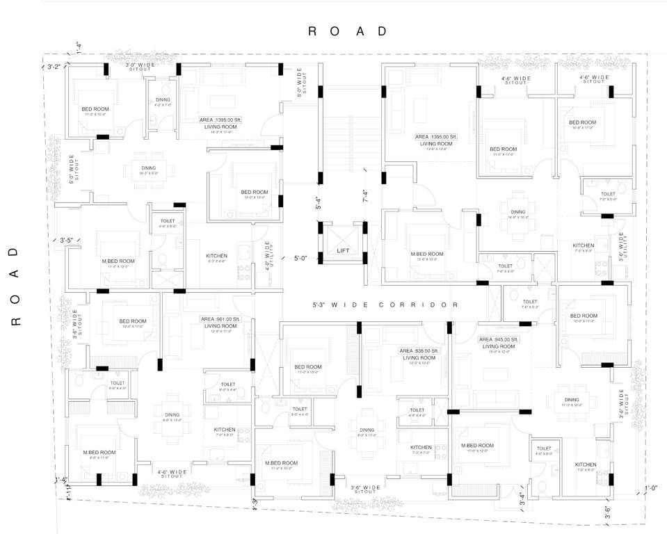  marvella Marvella Cluster Plan from 2nd to 5th Floor