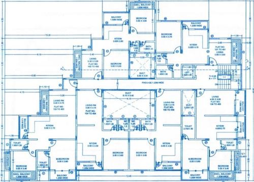  dattaprasad-niwas Cluster Plan from 1st to 4th Floor