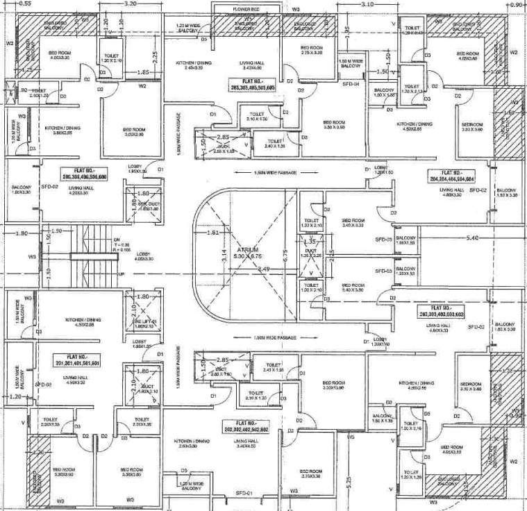 shiv cressida Shiv Cressida Cluster Plan from 2nd to 6th Floor