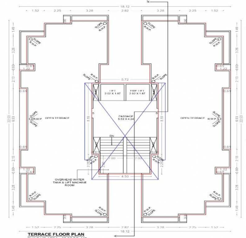 7 x homes C Cluster Plan for terrace Floor