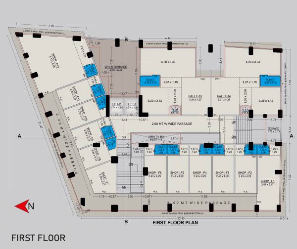  skyline Block A Cluster Plan for 1st Floor