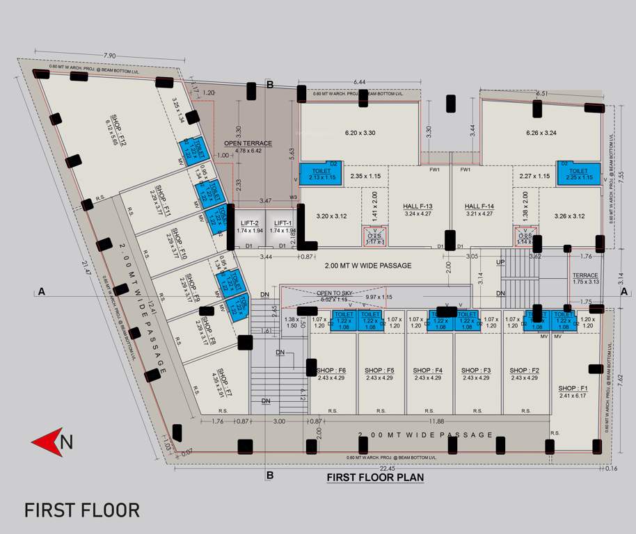  skyline Block A Cluster Plan for 1st Floor