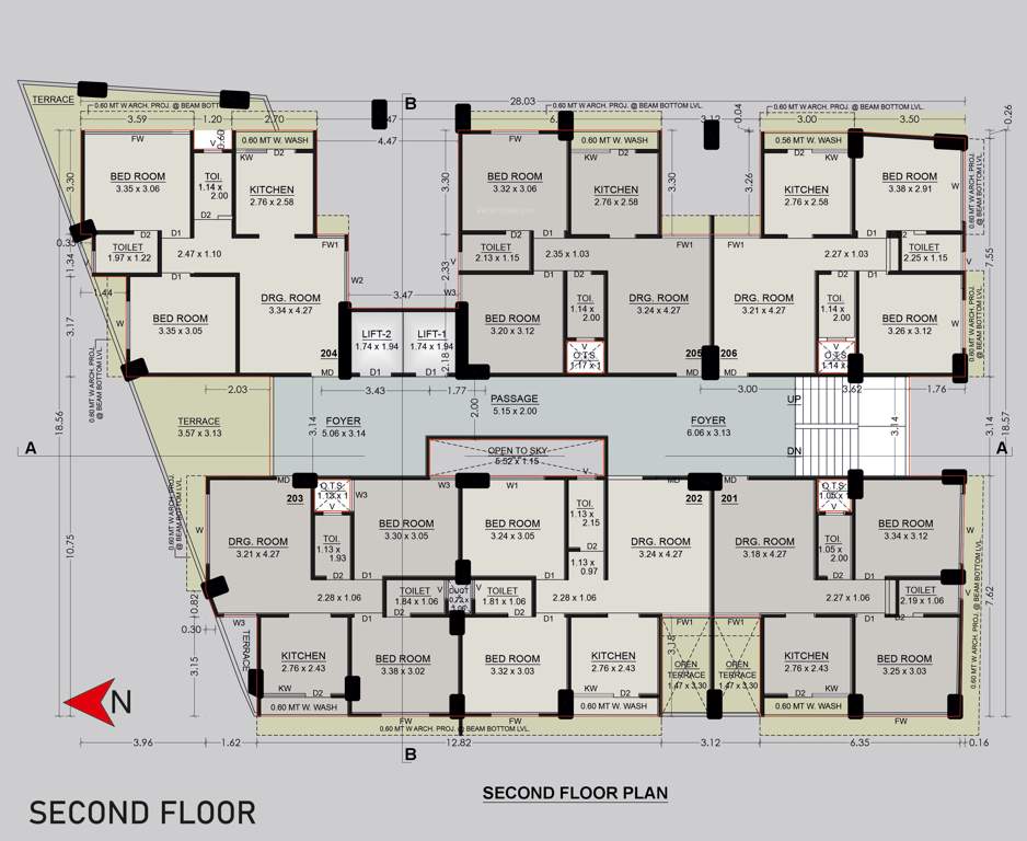  skyline Block A Cluster Plan for 2nd Floor