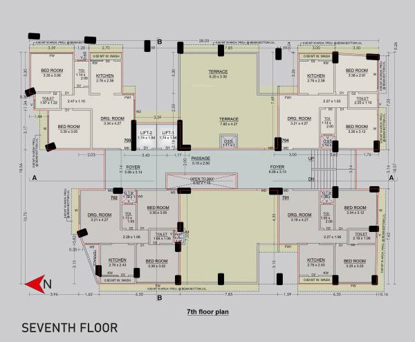  skyline Block A Cluster Plan for 7th Floor