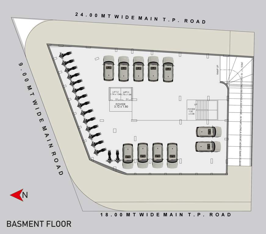  skyline Block A Cluster Plan for Basement Plan