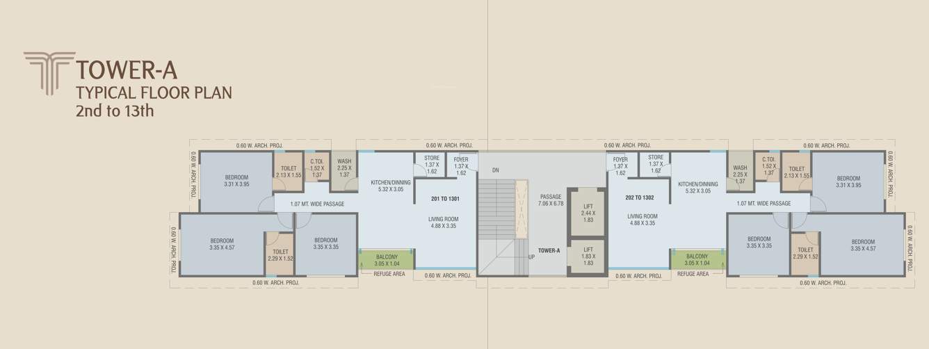  trident by courtyard Trident by Courtyard Block A Cluster Plan
