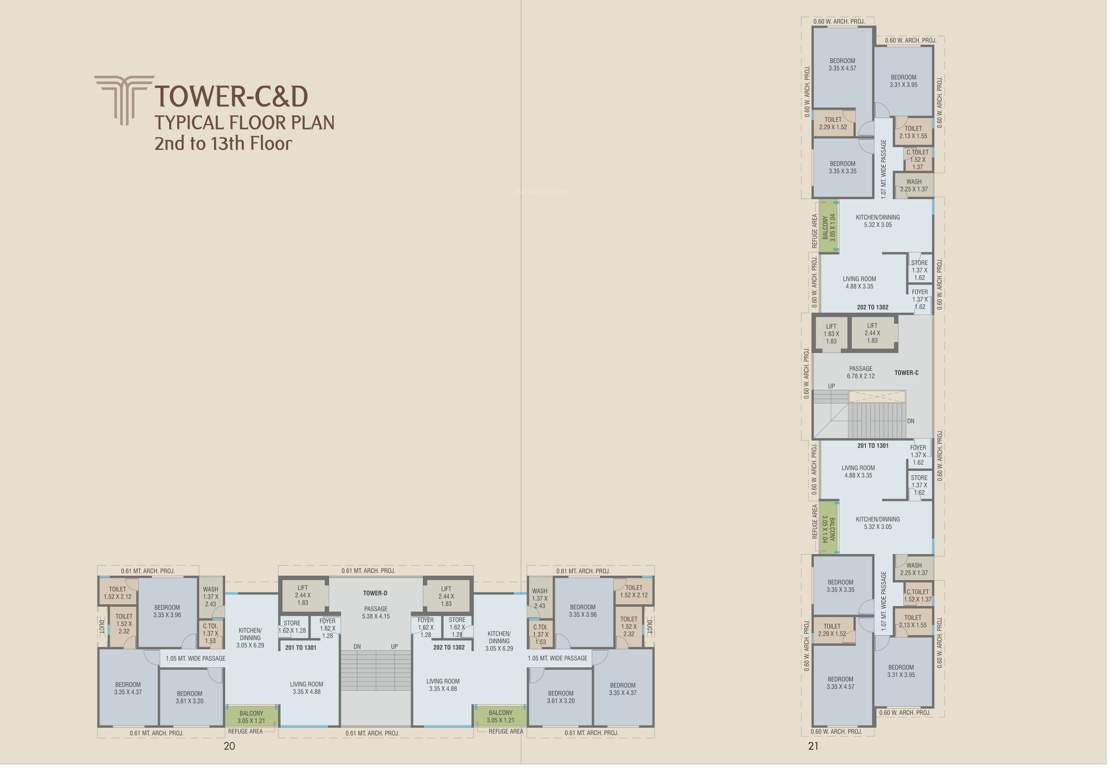  trident by courtyard Trident by Courtyard Block C Cluster Plan
