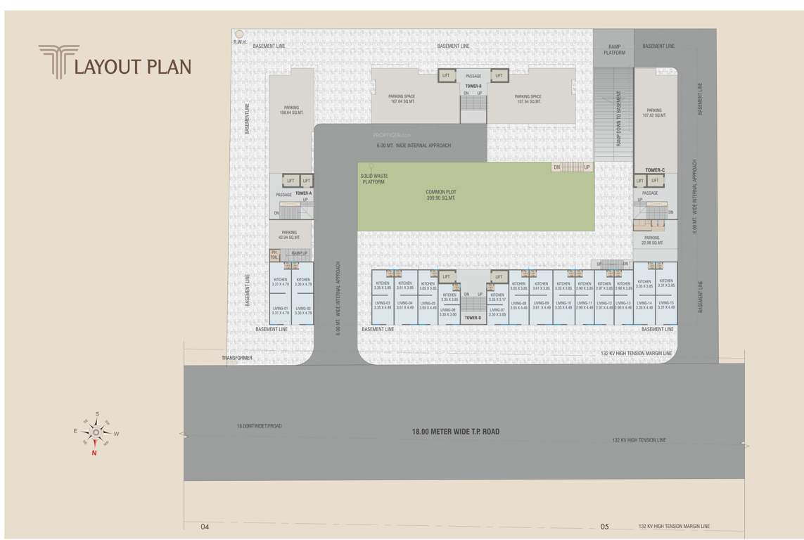  trident by courtyard Layout Plan